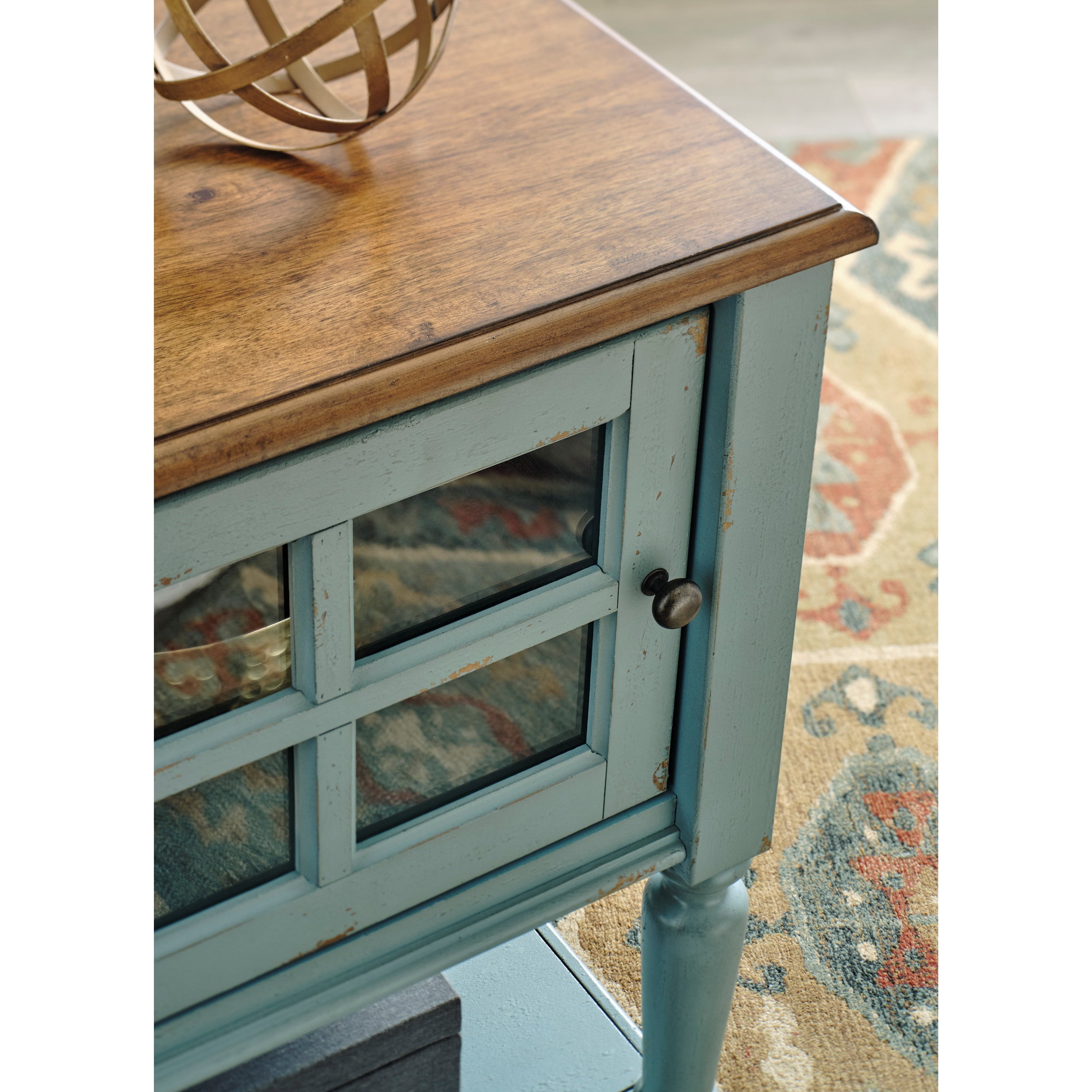 Mirimyn accent cheap cabinet teal